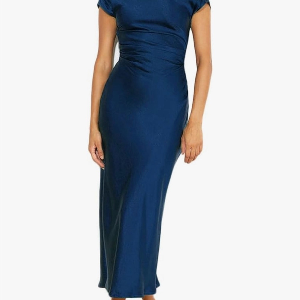 Elegant Blue Women's Dress